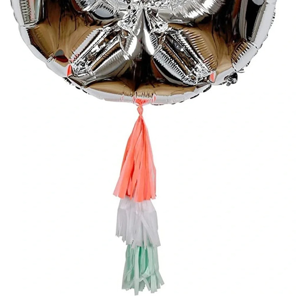 Meri Meri 30 3-0 birthday party balloons with tassels - Picture 4 of 4